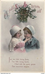 CHRISTMAS ; Kids under mistletoe , 00-10s