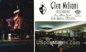 Glen Nelson's Restaurant - Lake Geneva, Wisconsin WI  