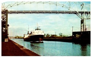 Lake Freighter entering Sault Ste.Maria locks