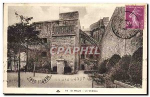 Old Postcard St Malo Le Chateau