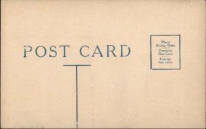 Bathing Beauty Striped Suit READY FOR A DIP c1910 Postcard rpx