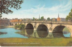 uk23226 english bridge river  severn shrewsbury uk