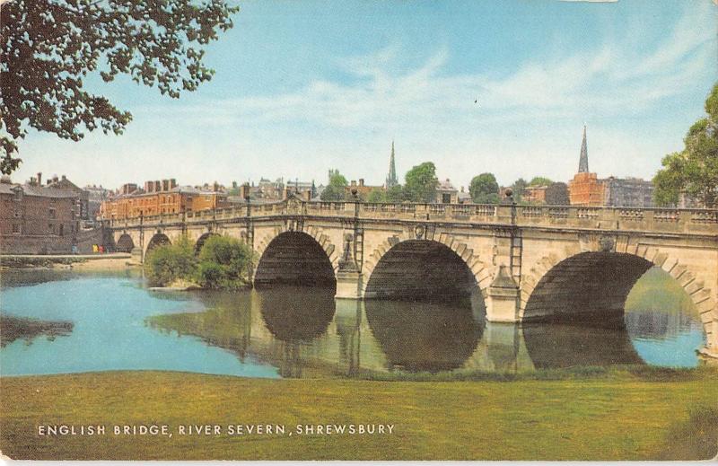 uk23226 english bridge river  severn shrewsbury uk