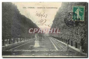 CARTE Postale Old Paris Luxembourg Garden