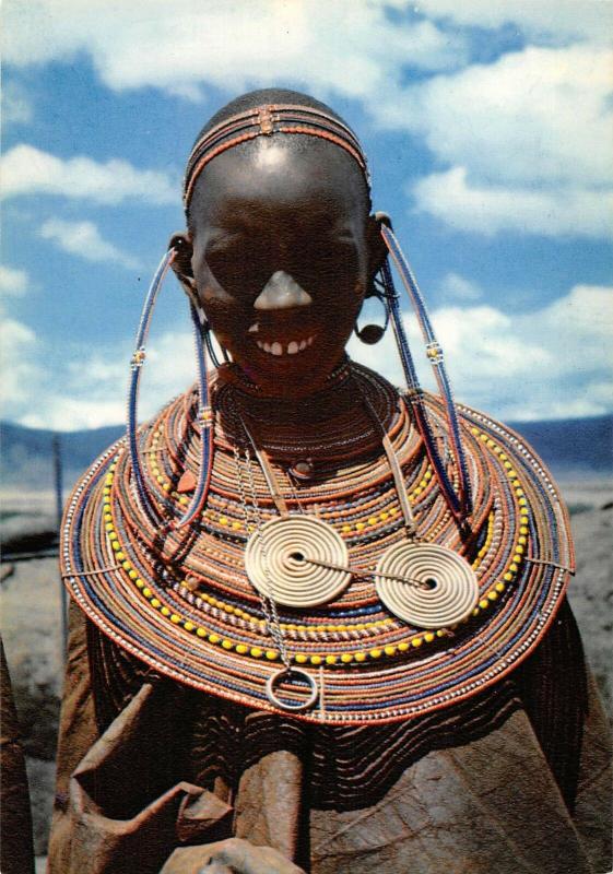 BR100571 kenya masai woman   types  folklore costumes africa