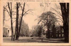 New York Clinton Hamilton College Looking Across The Main Quadrangle