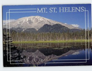 Postcard A View of Mt. St. Helens reflecting in Goat Marsh Washington USA