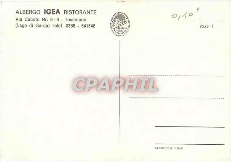 Postcard Modern Igea Albergo Ristorante