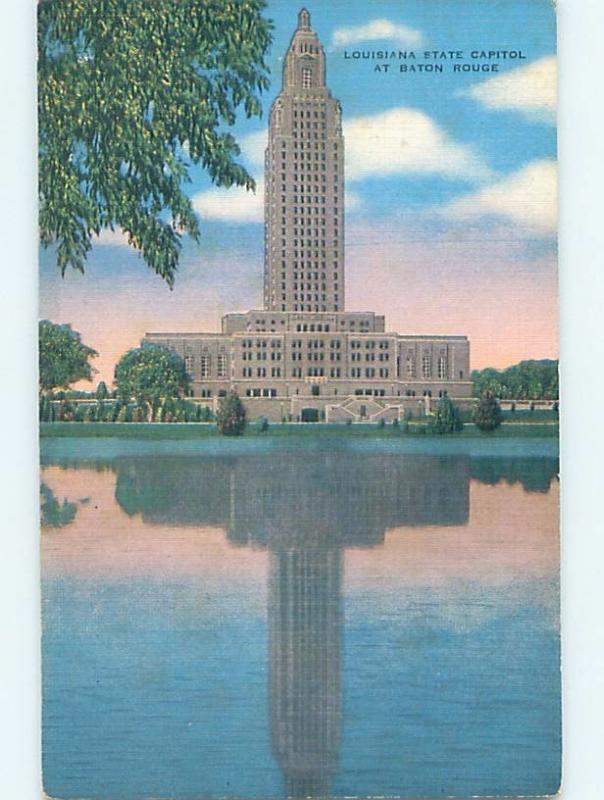 Unused Linen BUILDING SCENE Baton Rouge Louisiana LA G0871