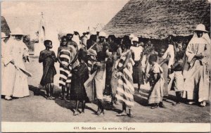 Sudan Soudan Caravana au Repos Vintage Postcard C038