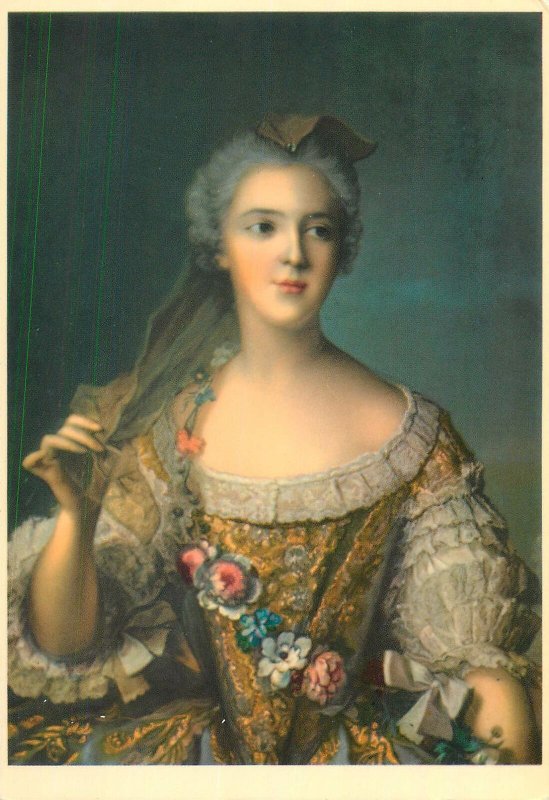 Postcard Madame Sophie de France fille de Louis XV portrait by JM Nattier