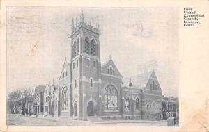 Lebanon Pennsylvania Evangelical Church Antique Postcard J55639