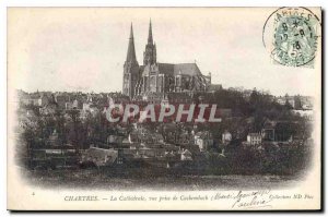 Old Postcard Chartres Cathedrale The shooting Cachemback