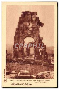 Old Postcard Volubilis The Temple & # 39Adrien