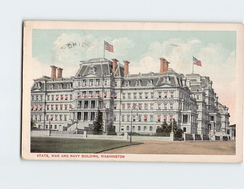 Postcard The State, War and Navy Building Washington DC