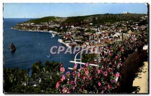 Old Postcard The Cote d & # 39Azur Villefranche Sur Mer FVue Sur La Rade