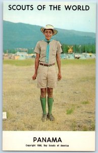 c1968's Panama Scouts Of The World Boy Scout Of America Youth Vintage Postcard