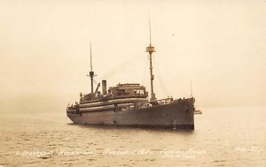 USS Henderson Presidents Transport, Real Photo Military Battle Ship  Ship 