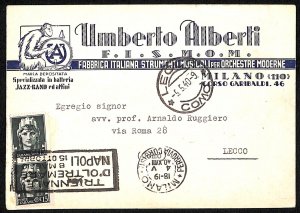 ab1951 - CARTOLINA D'EPOCA - MILANO Città : Pubblicitaria