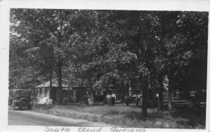 Real Photo Postcard Refreshment Stand Roadside in South Bend, Indiana~123752