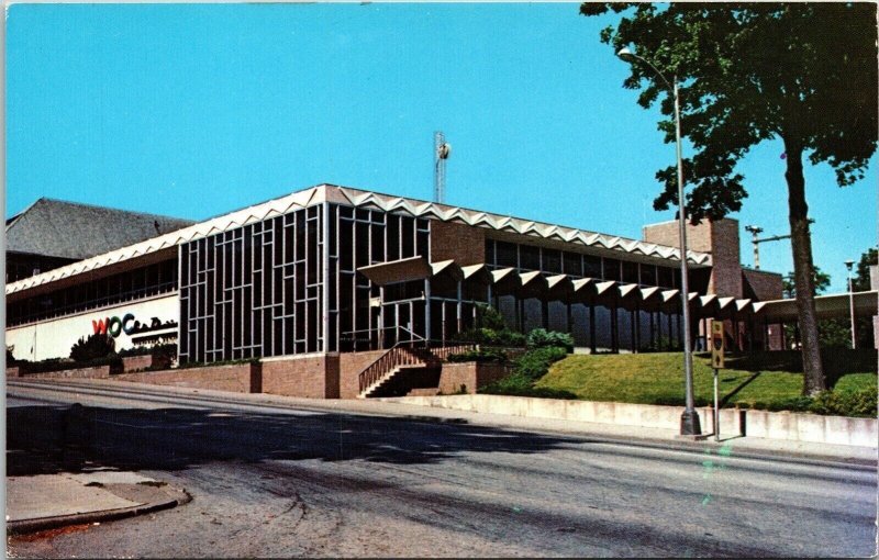 WOC Broadcast Centre Davenport Iowa IA Postcard VTG UNP Koppel Vintage Unused  