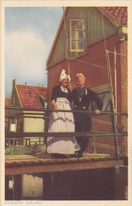 Netherlands Volendam Locals in Traditional Costume