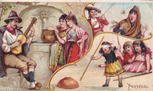 Arbuckle Bros Coffee Advertising Card, Portugal, circa 1880s (54220)