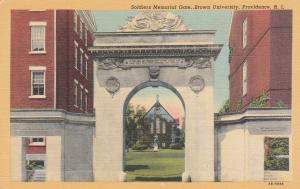 Soldier's Gate - Brown University, Providence RI, Rhode Island - Linen