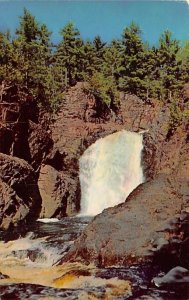Brownstone Falls The Bad River Gorge - Mellen, Wisconsin WI Postcard