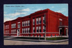 MA View Plunkett School PITSFIELD MASS POSTCARD 1910