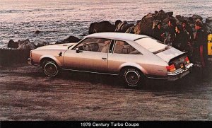 Automobile~Car Advertising   1979 BUICK CENTURY TURBO COUPE    Postcard