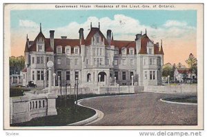 Government House (Residence Of The Lieut.-Gov. Of Ontario), Canada, 1910-1920s