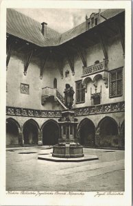 Poland Krakow Jagiellonian Library Monument of Copernicus Postcard 03.21