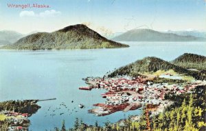 WRANGELL ALASKA-PANORAMA VIEW 1910s POSTCARD