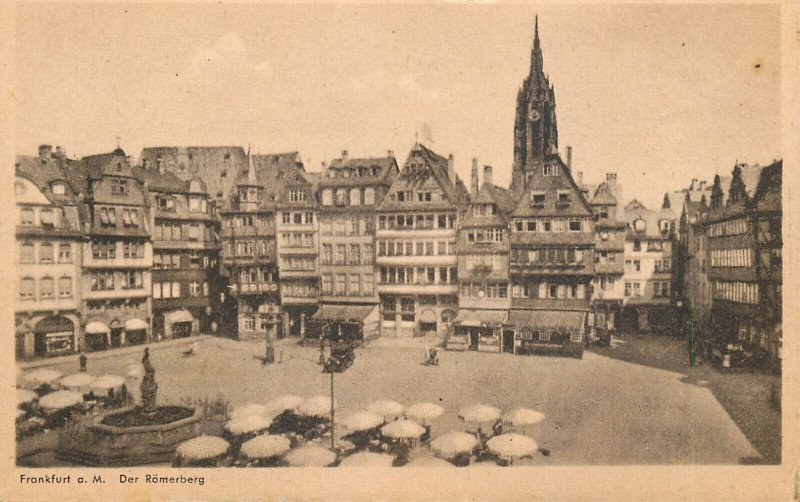 Lot of 5 vintage postcards all Frankfurt am Main, Germany