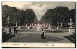 Postcard Old Saint Cloud Park Basin and L Allee 24 jets