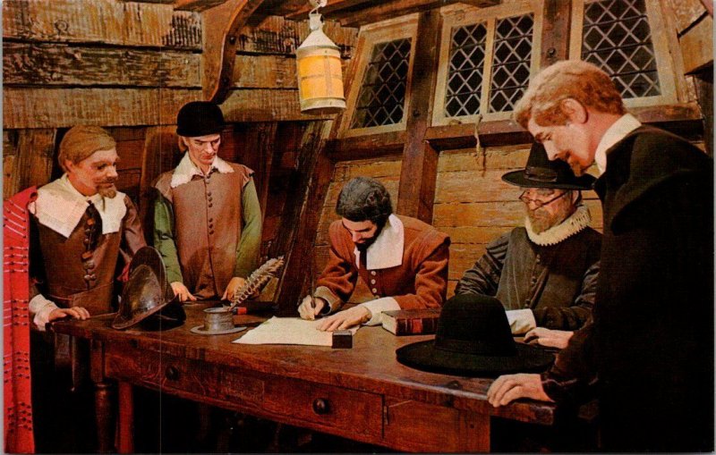 Massachusetts Plymouth Signing Of The Mayflower Compact