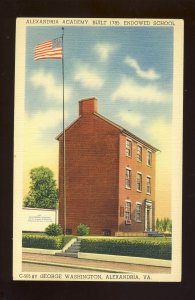 Alexandria, Virginia/VA Postcard, Alexandria Academy Endowed School, Built 1785