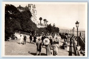Monte Carlo Morocco Postcard The Casino And The Terraces c1940's RPPC Photo