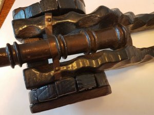 Vintage Wood and Metal Decorative Cannon for Display Non Working