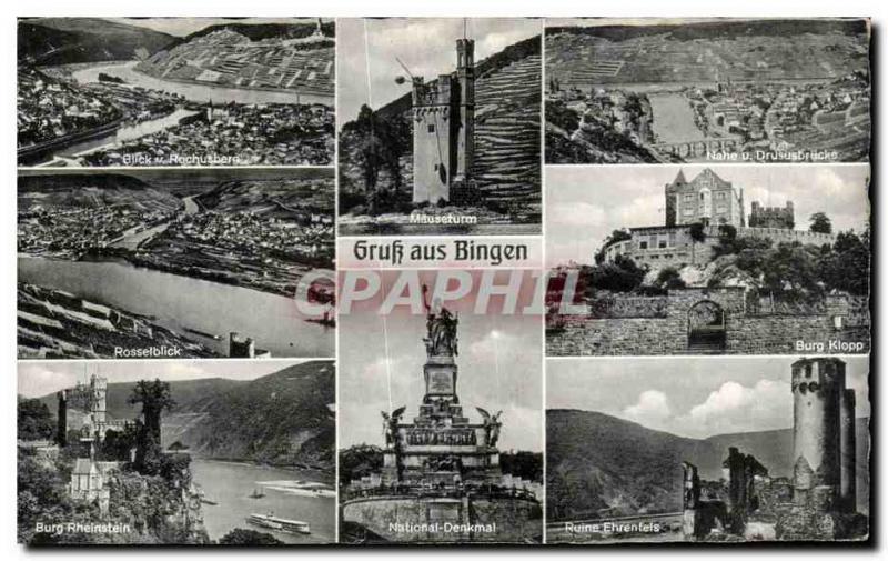 Old Postcard Gruss aus Bingen