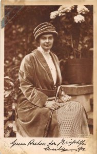 RPPC J.K. U. K.H. DER FRAU KRONPRINZESSIN GERMANY ROYALTY REAL PHOTO POSTCARD