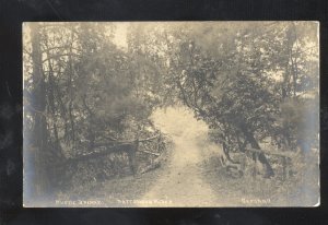 RPPC OXFORD OHIO PATTERSON PLACE 1 OF 4 VINTAGE REAL PHOTO POSTCARD BRIDGE