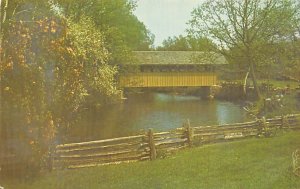 Authentic Covered Bridge - Waupaca, Wisconsin WI  