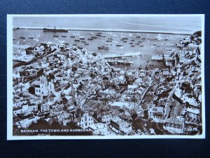 Devon Aerial View BRIXHAM Town & Harbour - Old RP Postcard by Aero Pictorial Ltd
