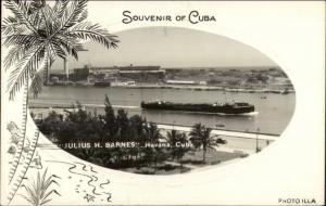 Havana Cuba Julius H Barnes Real Photo Postcard