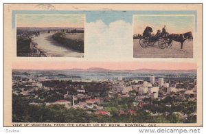 3-Views, View Of Montreal From The Chalet On Mt. Royal, Montreal, Quebec, Can...