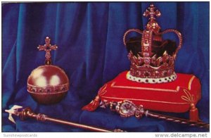 Coronation Regalia Crown Of England The Orb Royal Septre With Cross & Rot...