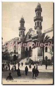 Old Postcard Alger La Cathedrale
