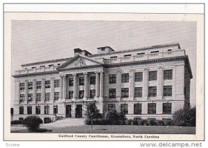 Exterior,  Guilford County Courthouse,  Greensboro,  North Carolina,    PU_1913